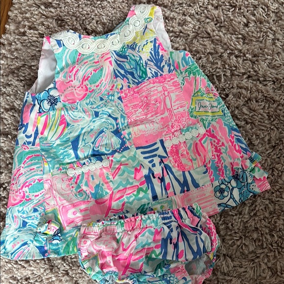 Lilly Pulitzer Pink and White Dress Set - Picture 1 of 3